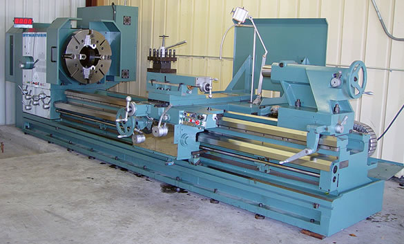 50" x 60" - 480" DYNATURN ... BIG BORE LATHE 6" SPINDLE HOLE